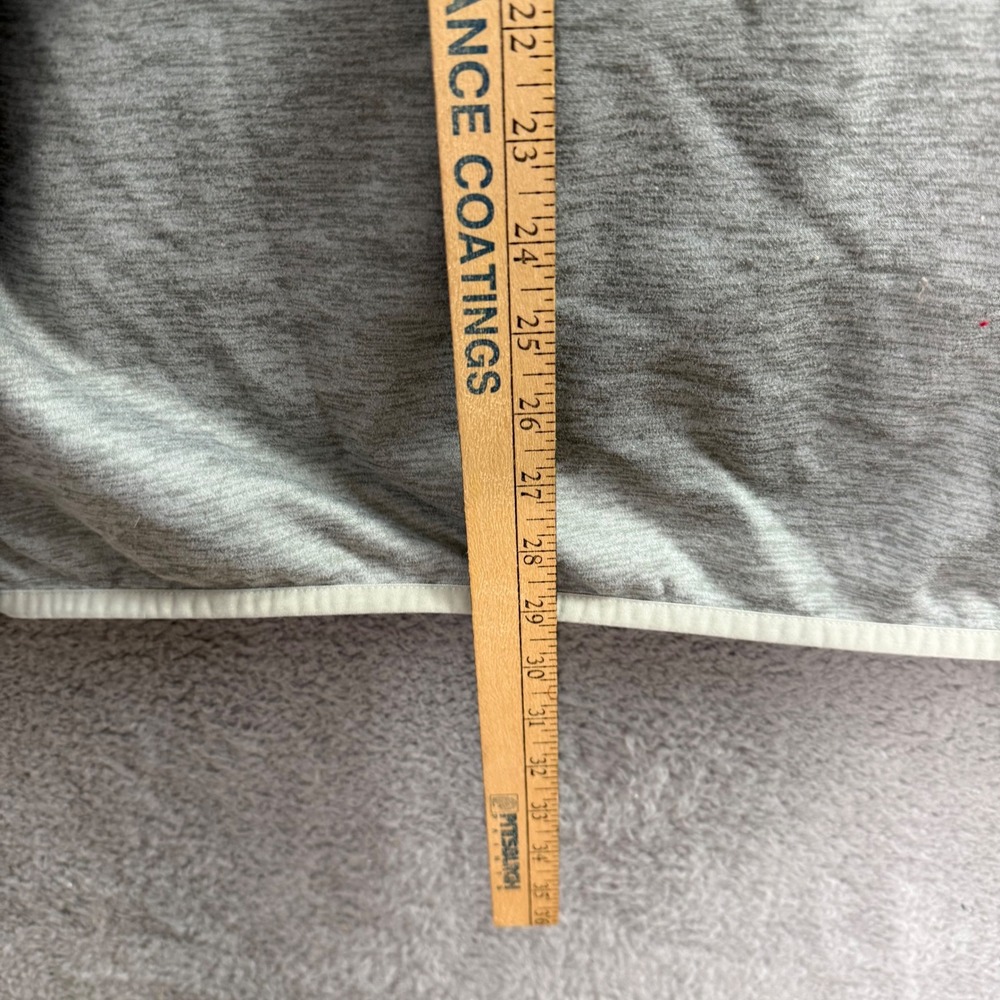 The North Face Men XXL Gray Heather Quarter Zip Pullover Fleece Jacket NF0A47F7 - Picture 6 of 9